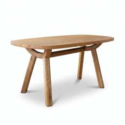 Alverra 200cm Solid Oak Dining Table - 200cm Dining Table Solid Oak