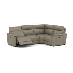 Orkney Small Corner Recliner Sofa - Combination 7 2.5 Corner 1.25 Power Cat 20S - Power Recliner with USB - BXS-039C PEBBLE
