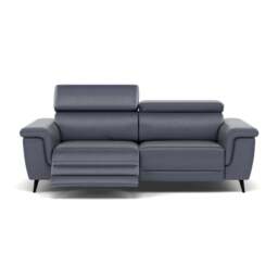 Sparta 3 Seater Recliner Sofa - 3 Str W/ 2 Power Recliner W/ 2 Ratchet Headrest Cat NL/O/S - Power with Manual Headrest - NL5100 New York Dark Blue - thumbnail 1