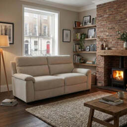 Eldon 2 Seater Sofa - 2 Seater Sofa Fabric - FAB-MIL-451 PEWTER - thumbnail 2