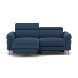 Hoy 3 Seater Recliner Sofa - 3 Str W/ 2 Power Recliner W/ 2 Power Headrest Fabric - Power with Power Headrest & USB - KB-1290-UK Amigo Navy