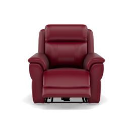 Juno Recliner Armchair - Power Recliner Chair Lumbar Support Cat 60 - Power with Power Lumbar & USB - Cat-60/13 Montana Cranberry