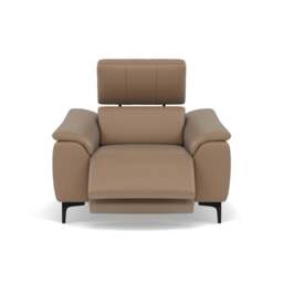 Nicoletti La Scala Power Recliner Chair Lumbar Support   - Power Recliner Chair Lumber Support CB Torello - Power With Power Headrest Footrest Lumbar & USB - Torello PS 312 Taupe - thumbnail 1