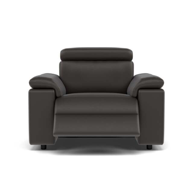 Nicoletti Rossini Recliner Armchair - Power Recliner Chair Power Headrest CB - Power with Power Headrest & USB - Torello PS Chocol -S 91 - image 1