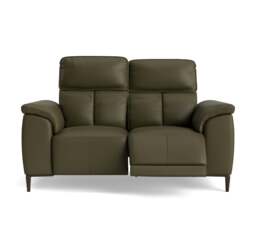 Loma 2 Seater Recliner Sofa - 2 Seater Sofa with 2 Power Recliners USB Cat 20S - Power Recliner with USB - NWS-548E DARK OLIVE