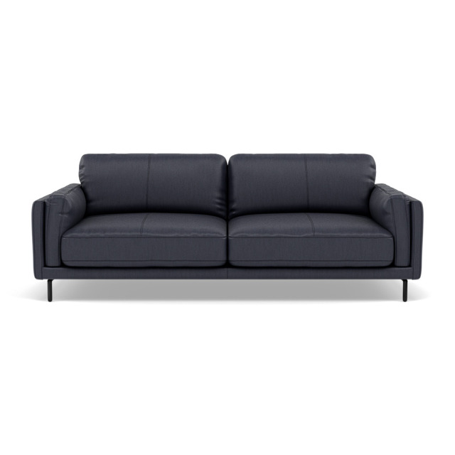 Morris 3 Seater Small Sofa - 2.5 Seater Sofa Compact Cat 25 - NC-036C NAVY BLUE - image 1
