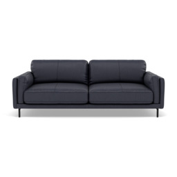 Morris 3 Seater Small Sofa - 2.5 Seater Sofa Compact Cat 25 - NC-036C NAVY BLUE