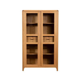 G Plan Maddison Display Cabinet - Display Cabinet Warm Oak