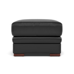 Gino Footstool - Footstool Cat 55 - Cat-55/72 New Club Dark Grey / Wooden Feet