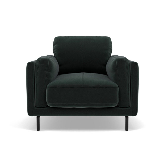 Morris Armchair - Armchair Fabric - FAB-MEG-21 CHARCOAL GREY - image 1