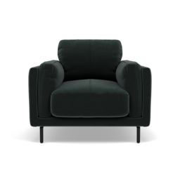 Morris Armchair - Armchair Fabric - FAB-MEG-21  CHARCOAL GREY
