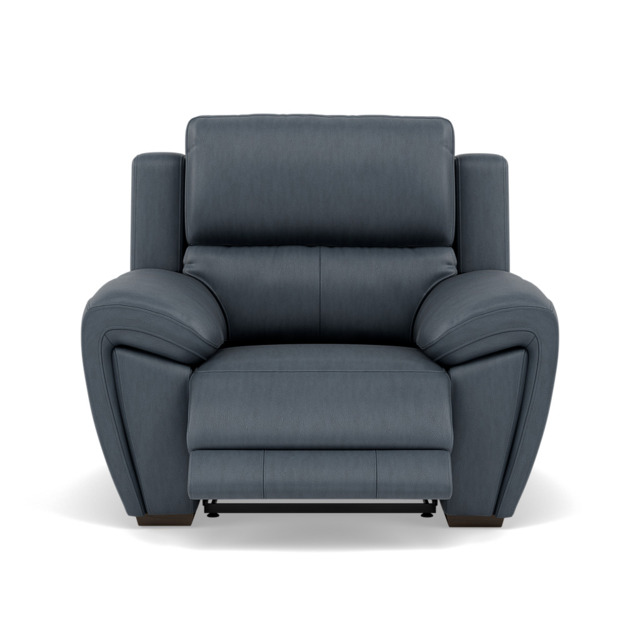 Echo Recliner Armchair - Power Recliner Chair Lumber Support Cat 25S - Power With Power Headrest Footrest Lumbar & USB - NCS-313E OCEAN BLUE - image 1