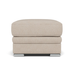 Gino Footstool - Footstool F8 - Hopsack Charcoal 70006 / Metal Feet - thumbnail 2