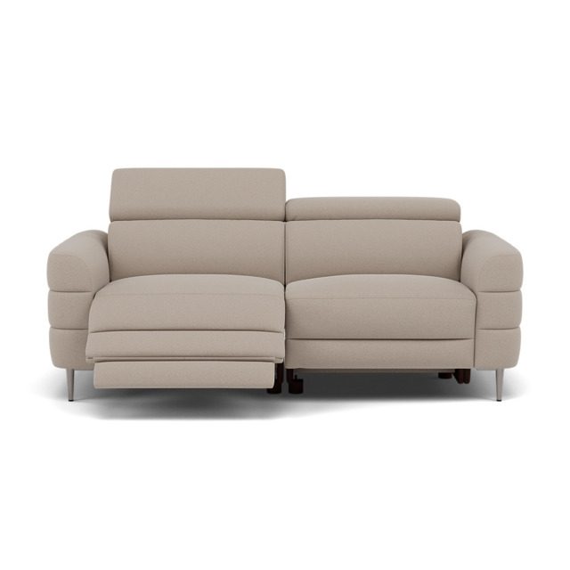 Hoy 3 Seater Recliner Sofa - 3 Str W/ 2 Power Recliner W/ 2 Power Headrest Fabric - Power with Power Headrest & USB - CU9101-5-UK Oxford Beige - image 1