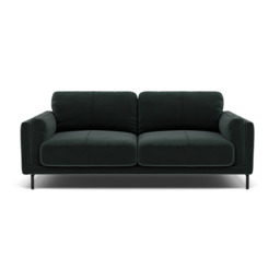 Morris Large 2 Seater Sofa - 2.25 Seater Compact Fabric - FAB-MEG-21  CHARCOAL GREY - thumbnail 1