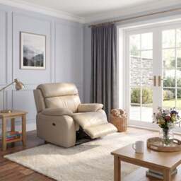 Galaxy Recliner Armchair - Manual Recliner Chair Fabric - Manual Recliner - BFA-BLJ-22 DOVE GREY - thumbnail 2