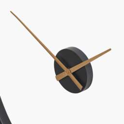Black and Gold 2 Piece Open Wall Clock 120Cm - Black and Gold 2 Piece Open Wall Clock 120CM - thumbnail 3