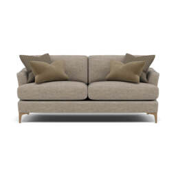 Tulip Small 3 Seater Sofa - 2.5 Seater Sofa Fabric - Pillow Pack 10 / Feet - Light - thumbnail 1