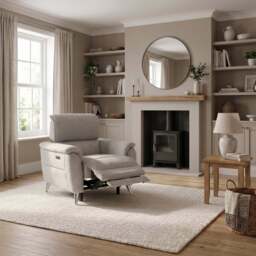 Sol Recliner Armchair - Power Recliner Armchair with Head Tilt F6 - Dexter Stone 43502 - thumbnail 2