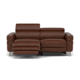 Hoy 3 Seater Recliner Sofa - 3 Str W/ 2 Power Recliner W/ 2 Manual Headrest Cat M - Power with Manual Headrest - M5653 Melbourne Light Grey - thumbnail 3