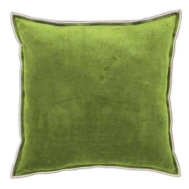 Eclipse Velvet Cushion Green - Eclipse Cushion Grass 60CM - image 1