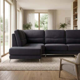 Bolero Corner Sofa - Combination 2 2 Piece Corner Right Terminal Fabric - Right Hand Facing - SFA-PEY-10 CHARCOAL - thumbnail 3