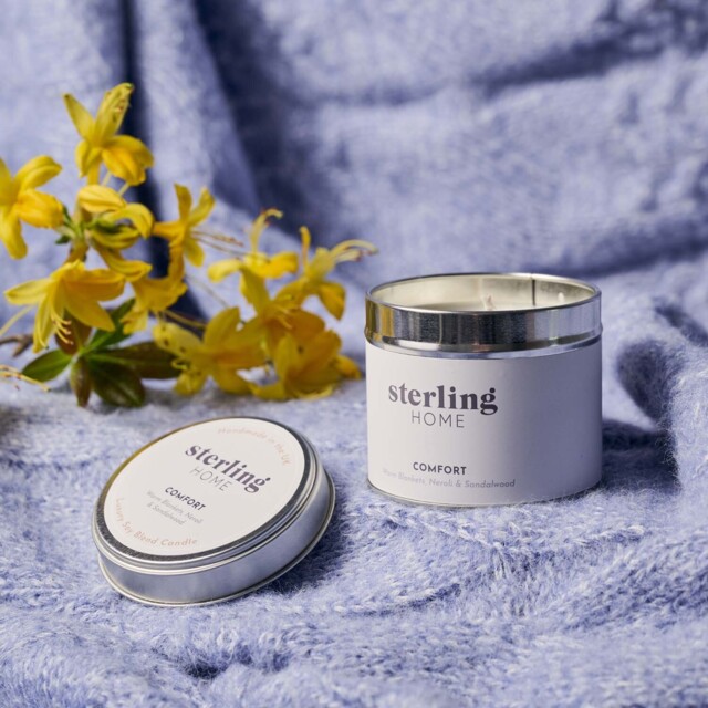 Sterling Home Fragrance Comfort Tin Candle - 180G Soy Blend Tin Candle - Comfort - image 1