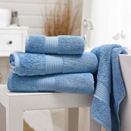 Bliss Light Blue Towel - Bliss Towel Cobalt - Bath