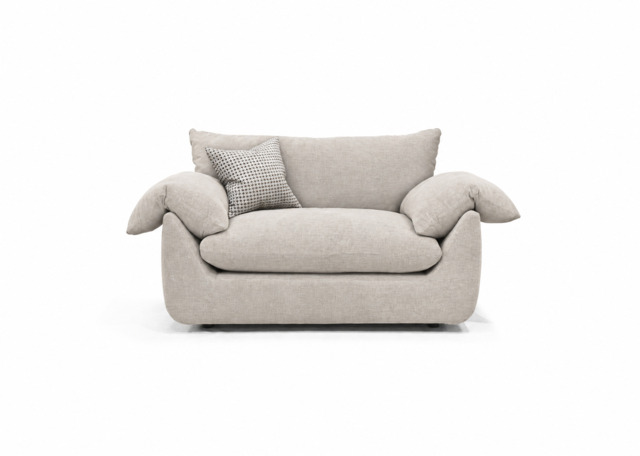 Vogue Williams Bayswater Loveseat  - Cuddler Linen Look - Linen Look Sea Salt - image 1