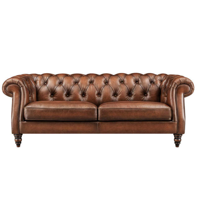 Violet 3 Seater Sofa - 2.5 Seater Sofa Fabric - PEMBROKE C106 Deep Mocha / Feet: 150mm Legs Grey Oak - image 1