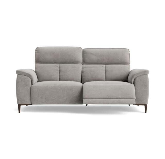 Loma 3 Seater Recliner Sofa - 2.5 Seater Sofa with 2 Power Recliners USB Fabric - Power Recliner with USB - FAB-MEG-36 LAKE GREEN - image 1
