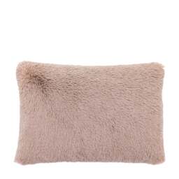 Juniper Faux Fur Cream Rectangle Cushion - DISC Juniper Faux Fur Cushion Mauve 40x60CM - thumbnail 3