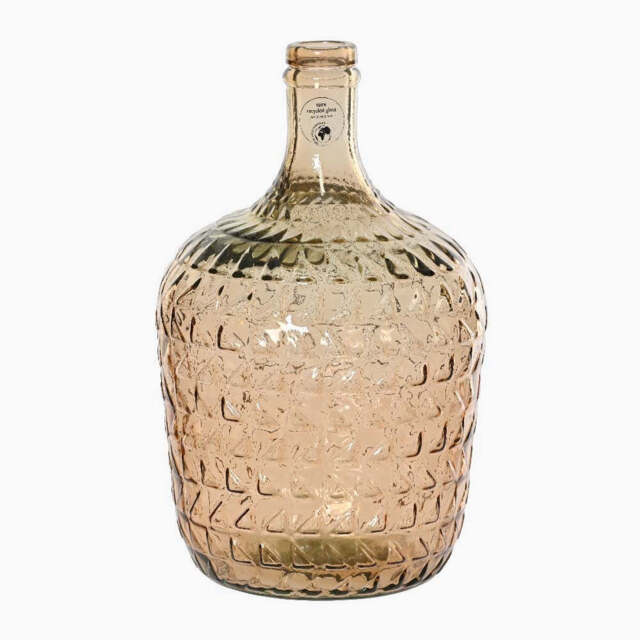 Glass Vase Brown - I Taupe Recycled Glass Vase 30CM - image 1