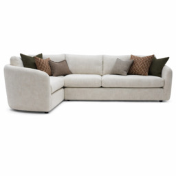 Vogue Williams Carnaby Large Corner Sofa - Large Corner Sofa Left Linen Look - Left Hand Facing - Linen Look Stone
