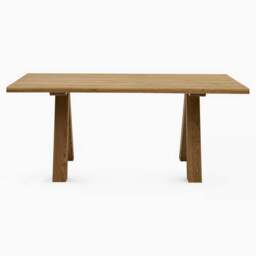 Syver Dining Table - Live Edge Dining Table 200x100cm Brushed Oak / Hesse Dark Oil - 200cm - thumbnail 3