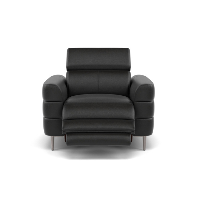 Hoy Recliner Armchair - Chair W/ Power Recliner W/ Manual Headrest Cat NL/O - Power with Manual Headrest - NL5109 New York Midnight - image 1