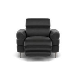 Hoy Recliner Armchair - Chair W/ Power Recliner W/ Manual Headrest Cat NL/O - Power with Manual Headrest - NL5109 New York Midnight