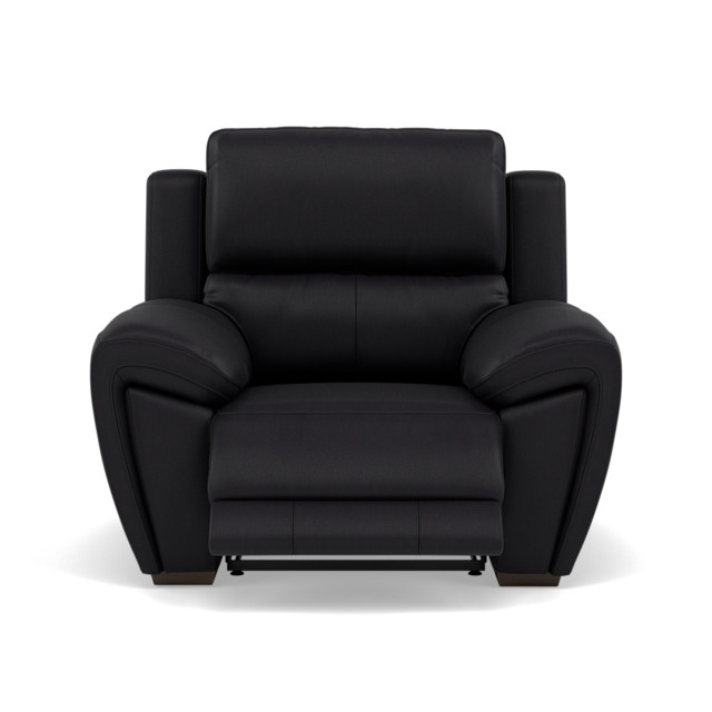 Echo Recliner Armchair - Power Recliner Chair Lumber Support Cat 25S - Power With Power Headrest Footrest Lumbar & USB - NCS-023C BLACK - image 1