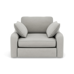Thalia Armchair - Chair Grade B - Plush Velvet Silver