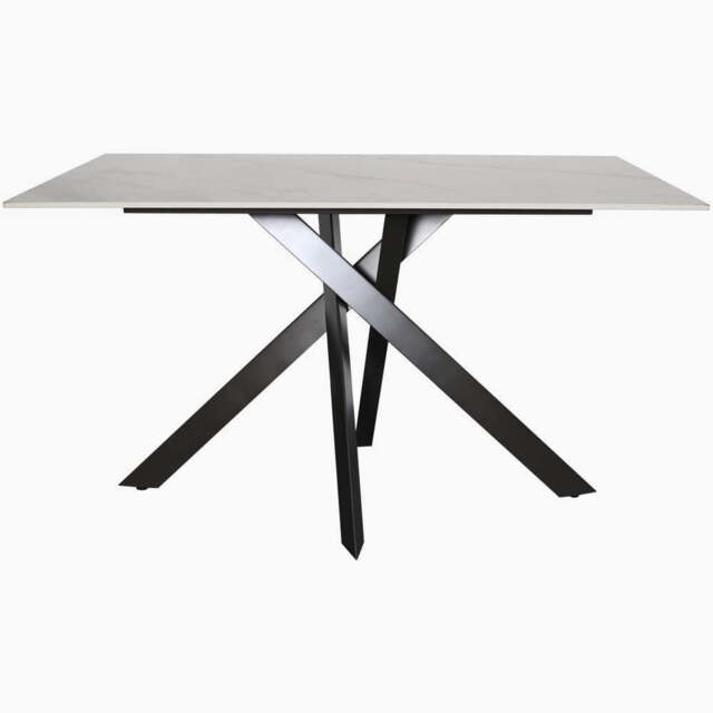 Avalon Compact Dining Table - Compact Dining Table 135cm Sintered Stone / Satin Grey - image 1