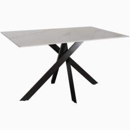 Avalon Compact Dining Table - Compact Dining Table 135cm Sintered Stone / Satin Grey - thumbnail 2