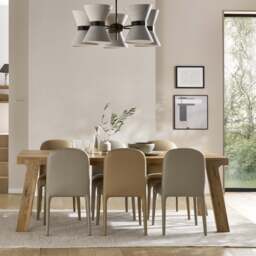 Iris Dining Table & 6 Dining Chairs Set