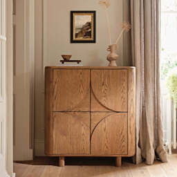 Alverra Solid Oak Highboard - Highboard Solid Oak - thumbnail 2