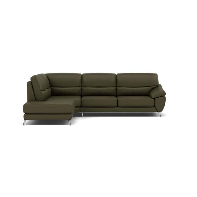 Bolero Corner Sofa - Combination 1 2 Piece Corner Left Terminal Cat 20S - Left Hand Facing - NWS-548E DARK OLIVE - image 1
