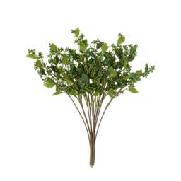 Berry Foliage Green Set Of 12  Artificial Flowers - DHD Faux Stem Berry Foliage Green 76CM 12Pk - thumbnail 4