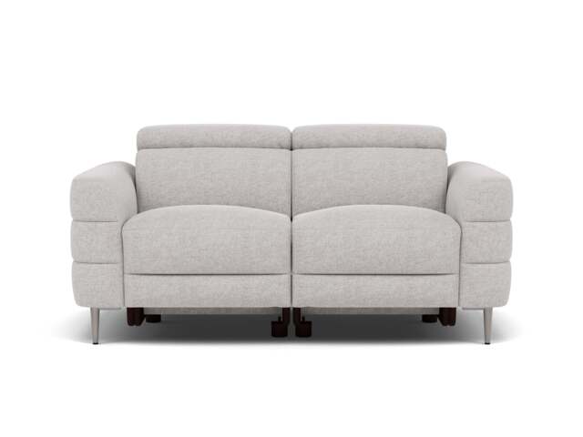 Hoy 2 Seater Sofa - 2 Str Static W/Manual Headrest Fabric - KB-1280-UK Darwin Silver - image 1