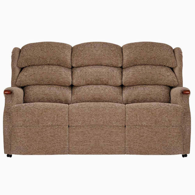 Westbury 3 Seater Sofa - Fixed 3 Seater Leather - No Knuckle / Ascot Stone Grey - image 1
