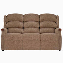 Westbury 3 Seater Sofa - Fixed 3 Seater Leather - No Knuckle / Ascot Stone Grey - thumbnail 1