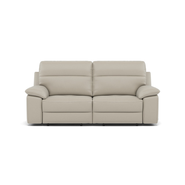Nicoletti Vivaldi II 3 Seater Recliner Sofa - 3 Seater Double Power Recliner CB Torello - Power Recliner - Torello PS Tortora 328 - image 1