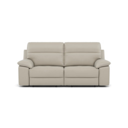 Nicoletti Vivaldi II 3 Seater Recliner Sofa - 3 Seater Double Power Recliner CB Torello - Power Recliner - Torello PS Tortora 328
